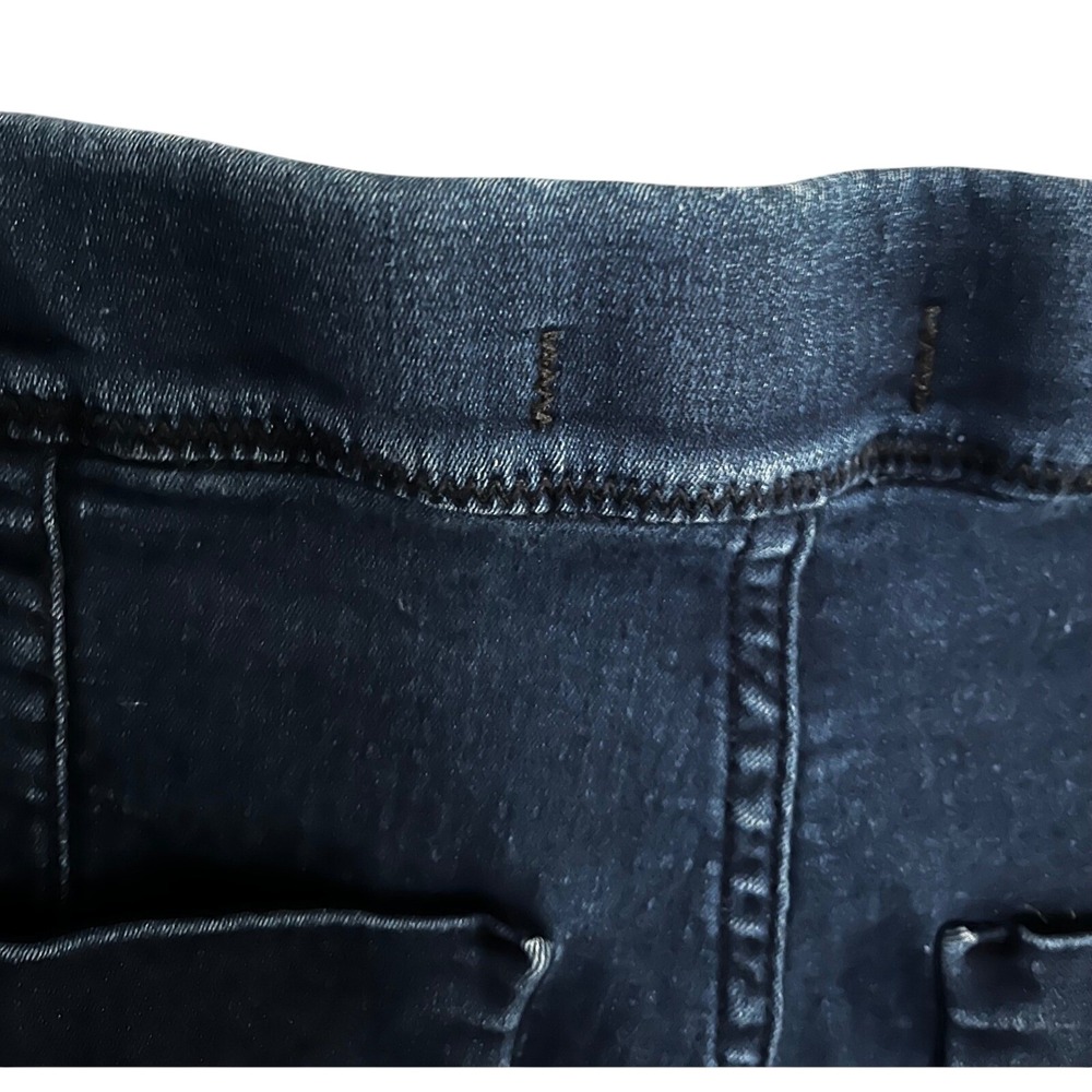 Free People High Waisted Dark Wash Denim Jeans Cut Off Raw Hem‎ Size M - Picture 4 of 5